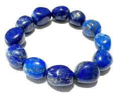 Lapislazuli Edelstein Nugget Stretch Armband